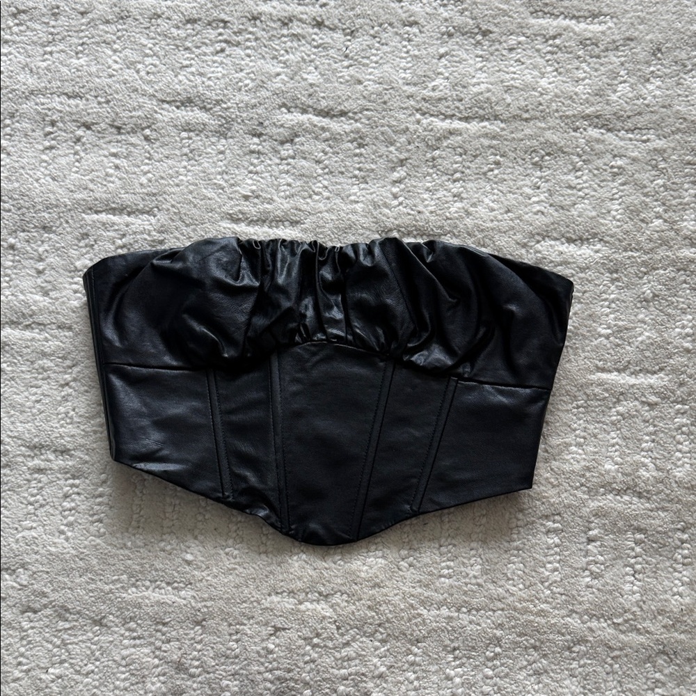Cotton Candy Black Crop Top
